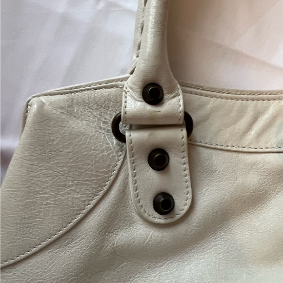 BALENCIAGA Naturel Chevre Leather Brief Tote Bag - Picture 9 of 10